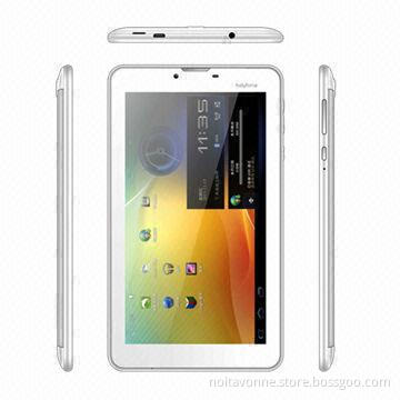 White and Black 7-inch Tablet PCs with Built-in 2G, 3G Call Functions, Support GMS, FM, Wi-Fi
